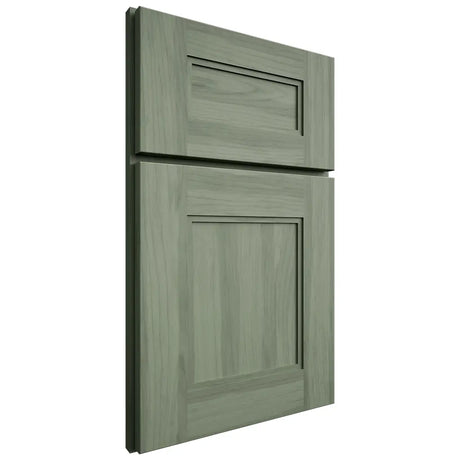 Shiloh Cabinetry Full Overlay Kendall Hickory Plain Cut Moss Door