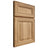 Shiloh Cabinetry Full Overlay Kendall Hickory Plain Cut Natural Door