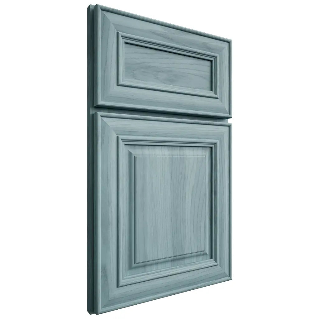 Shiloh Cabinetry Full Overlay Kendall Hickory Plain Cut Sky Door