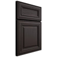 Shiloh Cabinetry Full Overlay Kendall Poplar Plain Cut Carbon Door