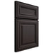 Shiloh Cabinetry Full Overlay Kendall Poplar Plain Cut Carbon Door