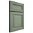 Shiloh Cabinetry Full Overlay Kendall Poplar Plain Cut Moss Door