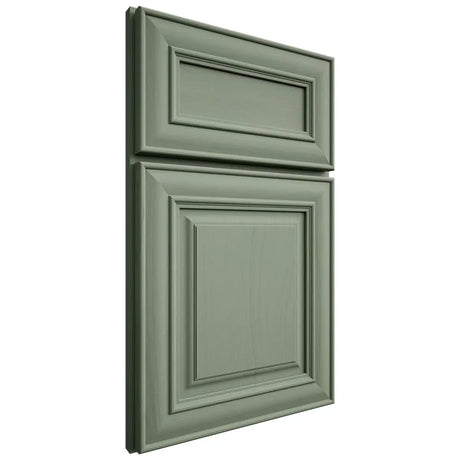 Shiloh Cabinetry Full Overlay Kendall Poplar Plain Cut Moss Door