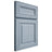 Shiloh Cabinetry Full Overlay Kendall Poplar Plain Cut Sky Door