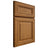Shiloh Cabinetry Full Overlay Kendall Red Oak Plain Cut Autumn Door