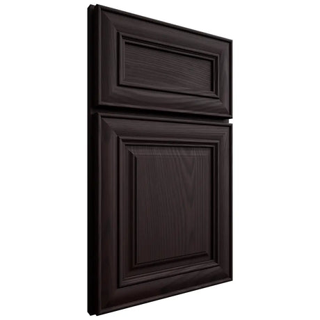 Shiloh Cabinetry Full Overlay Kendall Red Oak Plain Cut Espresso Door
