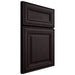 Shiloh Cabinetry Full Overlay Kendall Red Oak Plain Cut Espresso Door