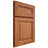 Shiloh Cabinetry Full Overlay Kendall Red Oak Plain Cut Harvest Door