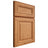 Shiloh Cabinetry Full Overlay Kendall Red Oak Plain Cut Medium Door