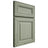 Shiloh Cabinetry Full Overlay Kendall Red Oak Plain Cut Moss Door