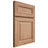 Shiloh Cabinetry Full Overlay Kendall Red Oak Plain Cut Natural Door