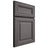 Shiloh Cabinetry Full Overlay Kendall Walnut Plain Cut Cadet Door