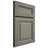 Shiloh Cabinetry Full Overlay Kendall Walnut Plain Cut Thyme Door