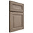 Shiloh Cabinetry Full Overlay Kendall White Oak Plain Cut Almond Door
