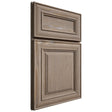 Shiloh Cabinetry Full Overlay Kendall White Oak Plain Cut Almond Door