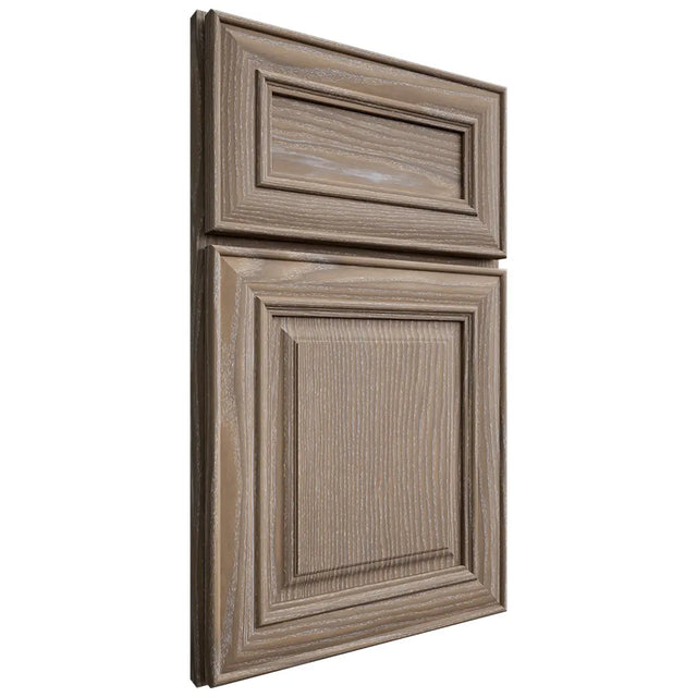 Shiloh Cabinetry Full Overlay Kendall White Oak Plain Cut Almond Door