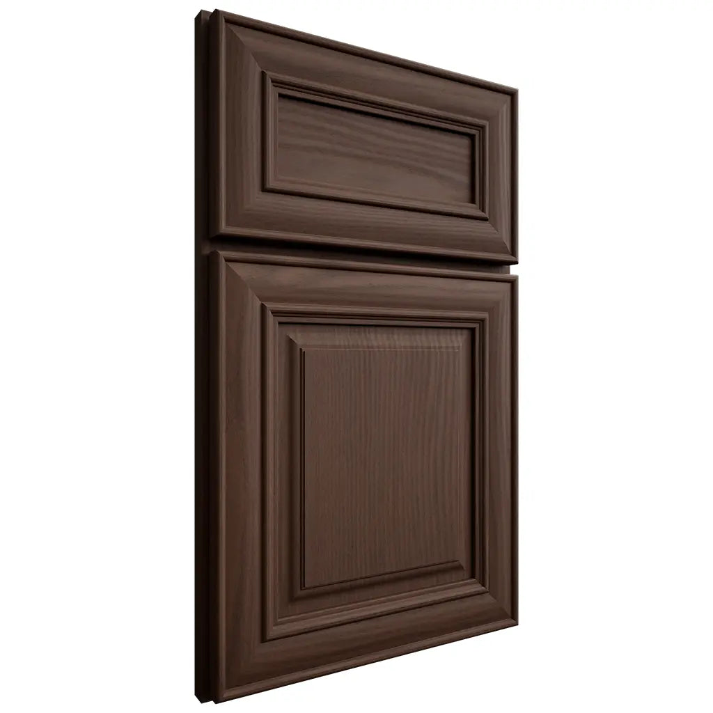 Shiloh Cabinetry Full Overlay Kendall White Oak Plain Cut Braun Door