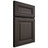 Shiloh Cabinetry Full Overlay Kendall White Oak Plain Cut Creekside Door