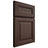 Shiloh Cabinetry Full Overlay Kendall White Oak Plain Cut Dusk Door