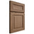 Shiloh Cabinetry Full Overlay Kendall White Oak Plain Cut Medium Door