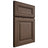 Shiloh Cabinetry Full Overlay Kendall White Oak Plain Cut Mineral Door