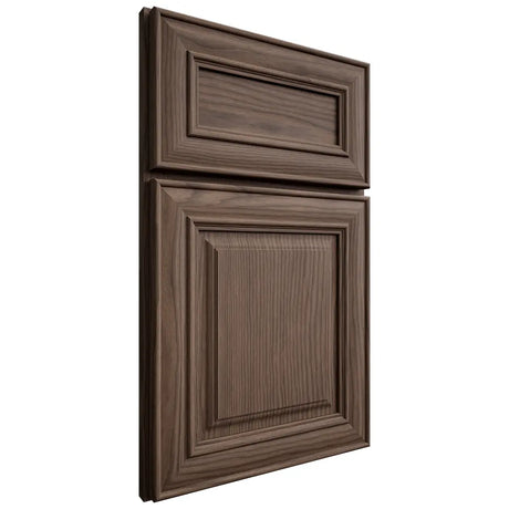 Shiloh Cabinetry Full Overlay Kendall White Oak Plain Cut Mineral Door