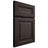 Shiloh Cabinetry Full Overlay Kendall White Oak Plain Cut Morel Door