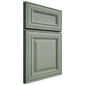 Shiloh Cabinetry Full Overlay Kendall White Oak Plain Cut Moss Door