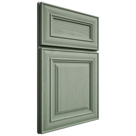 Shiloh Cabinetry Full Overlay Kendall White Oak Plain Cut Moss Door
