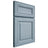 Shiloh Cabinetry Full Overlay Kendall White Oak Plain Cut Sky Door