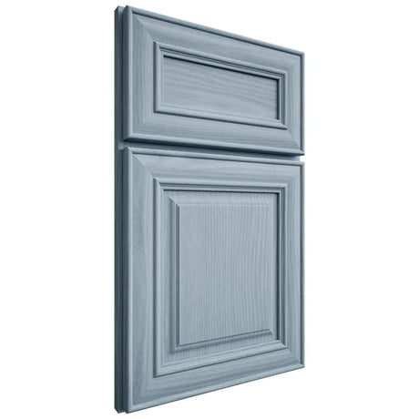 Shiloh Cabinetry Full Overlay Kendall White Oak Plain Cut Sky Door