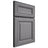 Shiloh Cabinetry Full Overlay Kendall White Oak Plain Cut Sterling Door