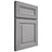 Shiloh Cabinetry Full Overlay Kendall White Oak Plain Cut Stratus Door