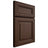 Shiloh Cabinetry Full Overlay Kendall White Oak Quarter Sawn Braun Door