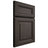 Shiloh Cabinetry Full Overlay Kendall White Oak Quarter Sawn Creekside Door