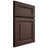 Shiloh Cabinetry Full Overlay Kendall White Oak Quarter Sawn Dusk Door