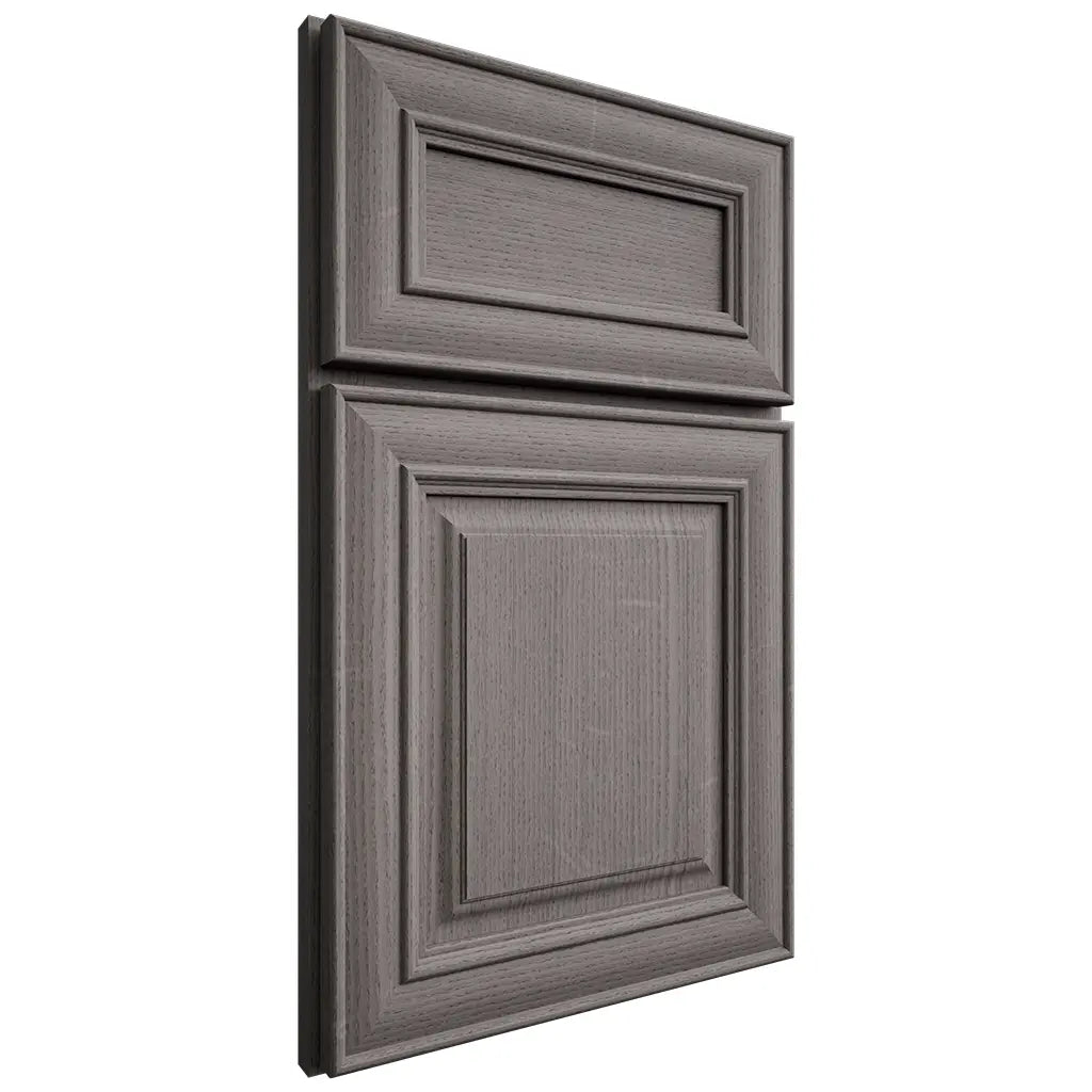 Shiloh Cabinetry Full Overlay Kendall White Oak Quarter Sawn Flagstone Door