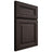 Shiloh Cabinetry Full Overlay Kendall White Oak Quarter Sawn Morel Door