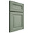 Shiloh Cabinetry Full Overlay Kendall White Oak Quarter Sawn Moss Door