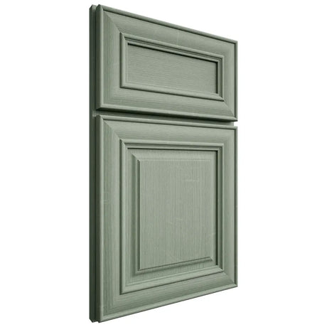 Shiloh Cabinetry Full Overlay Kendall White Oak Quarter Sawn Moss Door