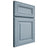 Shiloh Cabinetry Full Overlay Kendall White Oak Quarter Sawn Sky Door