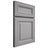 Shiloh Cabinetry Full Overlay Kendall White Oak Quarter Sawn Stratus Door