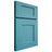 Shiloh Cabinetry Full Overlay Lancaster Alder Plain Cut Aqua Door