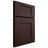 Shiloh Cabinetry Full Overlay Lancaster Alder Plain Cut Bistre Door