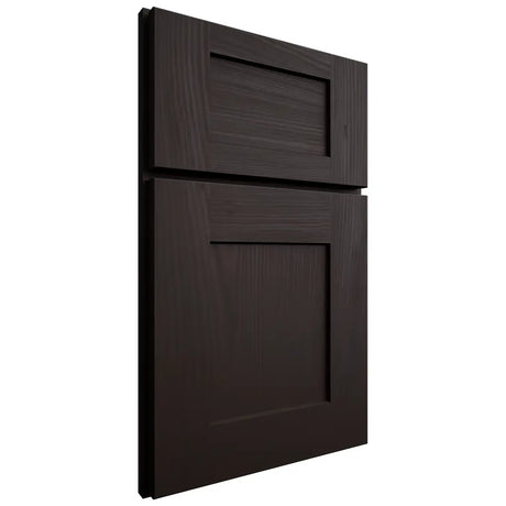 Shiloh Cabinetry Full Overlay Lancaster Alder Plain Cut Espresso Door