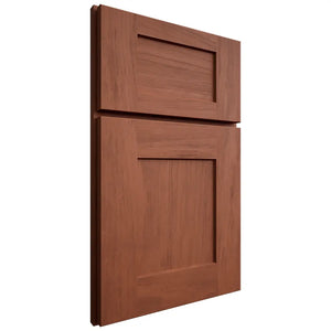 Shiloh Cabinetry Full Overlay Lancaster Alder Plain Cut Sierra Door
