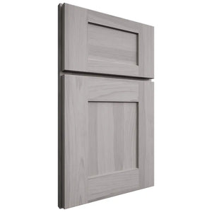 Shiloh Cabinetry Full Overlay Lancaster Hickory Plain Cut Stratus Door