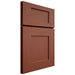 Shiloh Cabinetry Full Overlay Lancaster Maple Plain Cut Cayenne Door