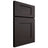 Shiloh Cabinetry Full Overlay Lancaster Poplar Plain Cut Carbon Door