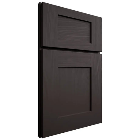Shiloh Cabinetry Full Overlay Lancaster Poplar Plain Cut Carbon Door